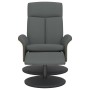 Sillón reclinable con reposapiés tela gris oscuro de , Sillones - Ref: Foro24-356531, Precio: 212,85 €, Descuento: %