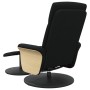 Sillón reclinable de masaje con reposapiés tela negro de , Sillones - Ref: Foro24-356544, Precio: 161,11 €, Descuento: %