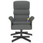 Recliner massage chair with footrest dark gray fabric by , Armchairs - Ref: Foro24-356623, Price: 143,19 €, Discount: %