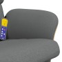 Recliner massage chair with footrest dark gray fabric by , Armchairs - Ref: Foro24-356623, Price: 143,19 €, Discount: %