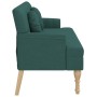 Bench with cushions dark green fabric 113x64.5x75.5 cm by , Banks - Ref: Foro24-372134, Price: 175,41 €, Discount: %