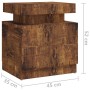 Mesita de noche madera de ingeniería roble ahumado 45x35x52 cm de vidaXL, Mesitas de noche - Ref: Foro24-326857, Precio: 100,...