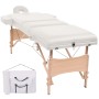 Folding massage table 3 zones 10 cm thickness white by vidaXL, massage tables - Ref: Foro24-110152, Price: 241,95 €, Discount: %