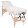 Folding massage table 3 zones 10 cm thickness white by vidaXL, massage tables - Ref: Foro24-110152, Price: 241,95 €, Discount: %