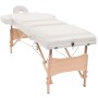 Folding massage table 3 zones 10 cm thickness white by vidaXL, massage tables - Ref: Foro24-110152, Price: 241,95 €, Discount: %