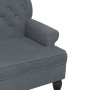 Bench with dark gray velvet backrest 119.5x64.5x75 cm by , Banks - Ref: Foro24-372157, Price: 190,79 €, Discount: %