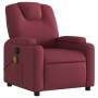 Sillón de masaje reclinable de tela color vino tinto de , Sillones - Ref: Foro24-372380, Precio: 220,47 €, Descuento: %