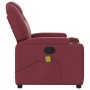 Sillón de masaje reclinable de tela color vino tinto de , Sillones - Ref: Foro24-372380, Precio: 208,99 €, Descuento: %