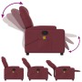 Sillón de masaje reclinable de tela color vino tinto de , Sillones - Ref: Foro24-372380, Precio: 208,99 €, Descuento: %