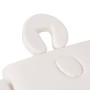 Camilla de masaje plegable 3 zonas 10 cm grosor blanca de vidaXL, Mesas de masaje - Ref: Foro24-110152, Precio: 241,95 €, Des...