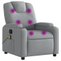 Light Gray Fabric Massage Recliner by , Armchairs - Ref: Foro24-372377, Price: 247,83 €, Discount: %