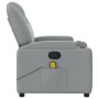 Light Gray Fabric Massage Recliner by , Armchairs - Ref: Foro24-372377, Price: 247,83 €, Discount: %