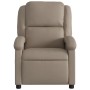 Cappuccino-colored synthetic leather reclining massage chair by , Armchairs - Ref: Foro24-371788, Price: 237,10 €, Discount: %