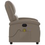 Cappuccino-colored synthetic leather reclining massage chair by , Armchairs - Ref: Foro24-371788, Price: 237,10 €, Discount: %