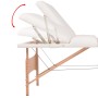 Folding massage table 3 zones 10 cm thickness white by vidaXL, massage tables - Ref: Foro24-110152, Price: 241,95 €, Discount: %