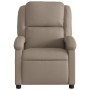 Sillón reclinable de cuero sintético color capuchino de , Sillones - Ref: Foro24-371781, Precio: 258,99 €, Descuento: %