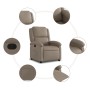 Sillón reclinable de cuero sintético color capuchino de , Sillones - Ref: Foro24-371781, Precio: 258,99 €, Descuento: %