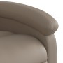 Sillón reclinable de cuero sintético color capuchino de , Sillones - Ref: Foro24-371781, Precio: 258,99 €, Descuento: %