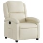 Cream Faux Leather Recliner by , Armchairs - Ref: Foro24-371776, Price: 219,99 €, Discount: %