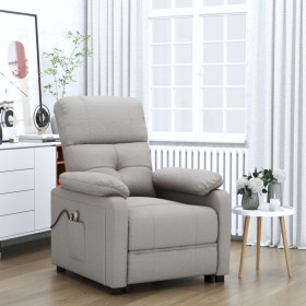 Liftable massage chair taupe gray fabric by , Electric massage chairs - Ref: Foro24-3120378, Price: 286,99 €, Discount: %