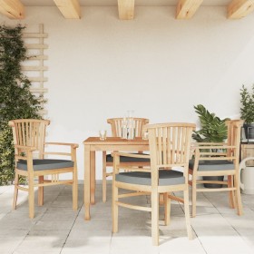 5-piece solid teak wood garden dining set by , Garden sets - Ref: Foro24-3155764, Price: 878,40 €, Discount: %