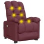 Sillón de masaje de tela morado de , Sillones de masaje eléctricos - Ref: Foro24-289813, Precio: 151,99 €, Descuento: %