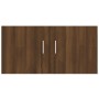 Armario de pared madera de ingeniería roble marrón 80x39x40 cm de vidaXL, Estantes y estanterías - Ref: Foro24-815515, Precio...