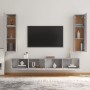 Set de muebles para TV 4 pzas madera contrachapada gris Sonoma de , Muebles TV - Ref: Foro24-3114212, Precio: 182,99 €, Descu...