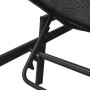 Sun lounger with black synthetic rattan cushion by vidaXL, Loungers - Ref: Foro24-43108, Price: 123,54 €, Discount: %