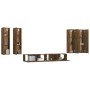 Set de muebles de TV 6 pzas madera contrachapada roble ahumado de , Muebles TV - Ref: Foro24-3114355, Precio: 254,11 €, Descu...