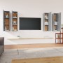 TV furniture set 4 units gray Sonoma plywood 30.5x30x110cm by , TV Furniture - Ref: Foro24-3120333, Price: 162,99 €, Discount: %