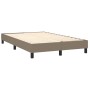 Cama box spring con colchón y LED tela gris taupe 120x200 cm de , Camas y somieres - Ref: Foro24-3133385, Precio: 397,75 €, D...