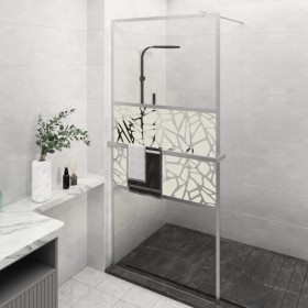 Shower screen with ESG glass shelf chromed aluminum 100x195cm by , Shower walls and screens - Ref: Foro24-3185502, Price: 220...