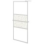 Shower screen with ESG glass shelf and chrome aluminum 100x195cm by , Shower walls and screens - Ref: Foro24-3185502, Price: ...