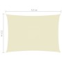 Rectangular sail awning Oxford fabric cream color 2.5x4.5 m by , Umbrellas - Ref: Foro24-135208, Price: 39,11 €, Discount: %