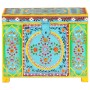 Hand-painted storage box 50x40x40 cm solid mango wood by , Storage baskets - Ref: Foro24-323540, Price: 160,99 €, Discount: %