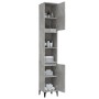 Armario de baño madera contrachapada gris hormigón 30x30x190 cm de , Muebles de baño - Ref: Foro24-819800, Precio: 87,71 €, D...