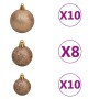 Pre-lit Christmas tree with lights and balls white 240 cm by , Christmas trees - Ref: Foro24-3077629, Price: 163,65 €, Discou...