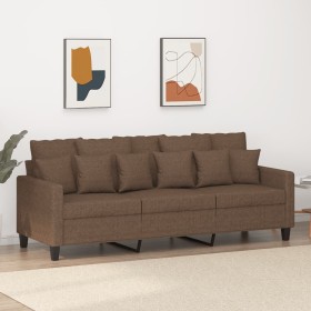 3-seater brown fabric sofa 180 cm by , Sofas - Ref: Foro24-359278, Price: 285,99 €, Discount: %