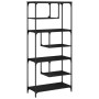 Engineered wood black shelving unit 81x36x176 cm by , Bookcases and shelves - Ref: Foro24-836223, Price: 97,38 €, Discount: %