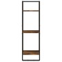 3-tier smoked oak wood wall shelf 30x25x100 cm by , Shelves and shelves - Ref: Foro24-836305, Price: 31,34 €, Discount: %