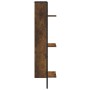 3-tier smoked oak wood wall shelf 30x25x100 cm by , Shelves and shelves - Ref: Foro24-836305, Price: 31,34 €, Discount: %