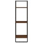 Wall shelf 3 levels brown oak wood 30x25x100 cm by , Shelves and shelves - Ref: Foro24-836307, Price: 32,10 €, Discount: %