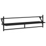 Wandregale mit Stangen 6 Stk. Holzwerkstoff schwarz von , Regale und Regale - Ref: Foro24-836268, Preis: 56,24 €, Rabatt: %