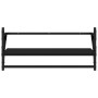 Wall shelves with bars 4 pcs black engineered wood by , Shelves and shelves - Ref: Foro24-836263, Price: 36,99 €, Discount: %