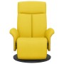 Sillón reclinable con reposapiés tela amarillo claro de , Sillones - Ref: Foro24-356529, Precio: 237,50 €, Descuento: %