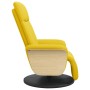 Sillón reclinable con reposapiés tela amarillo claro de , Sillones - Ref: Foro24-356529, Precio: 237,50 €, Descuento: %