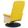 Sillón reclinable con reposapiés tela amarillo claro de , Sillones - Ref: Foro24-356529, Precio: 237,50 €, Descuento: %