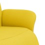 Sillón reclinable con reposapiés tela amarillo claro de , Sillones - Ref: Foro24-356529, Precio: 237,50 €, Descuento: %