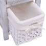 White wooden nightstand by vidaXL, Nightstands - Ref: Foro24-242866, Price: 59,01 €, Discount: %